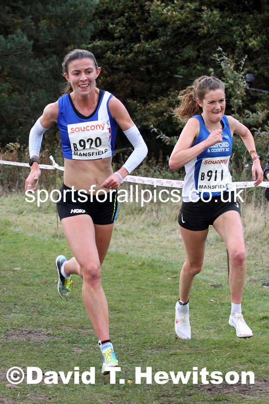 Senior womens 2021 National Cross Country Relays, Berry Hill Park, Mansfield. Photo: David T. Hewitson/Sports for All Pics